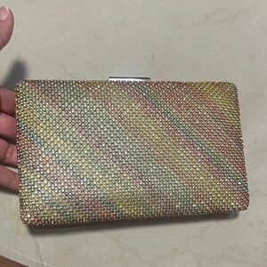Multicolor Rhinestone Clutch